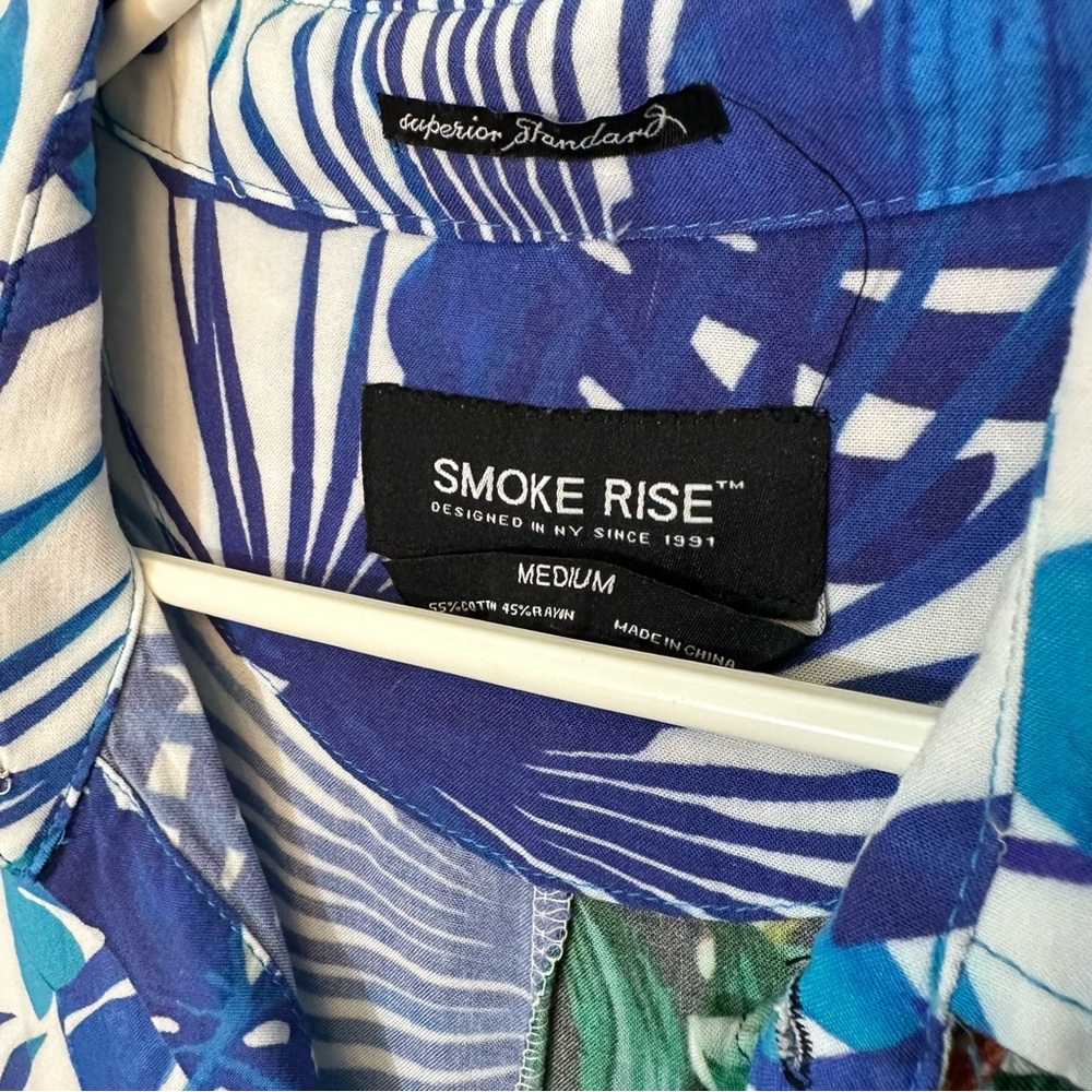 Split pattern casual button down - Picture 3 of 3